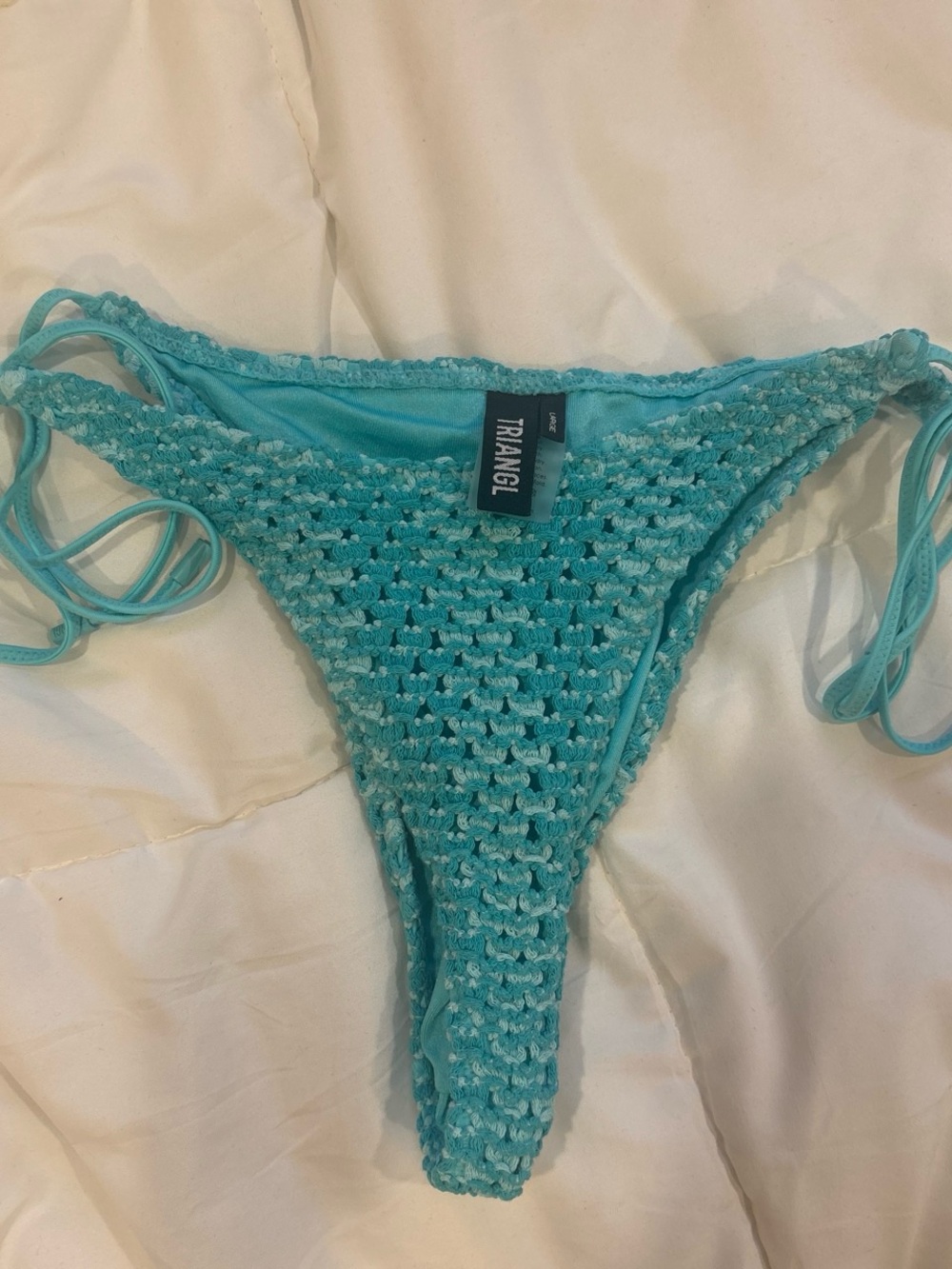 triangl swimwear Aqua Crochet Bikini Bottom
